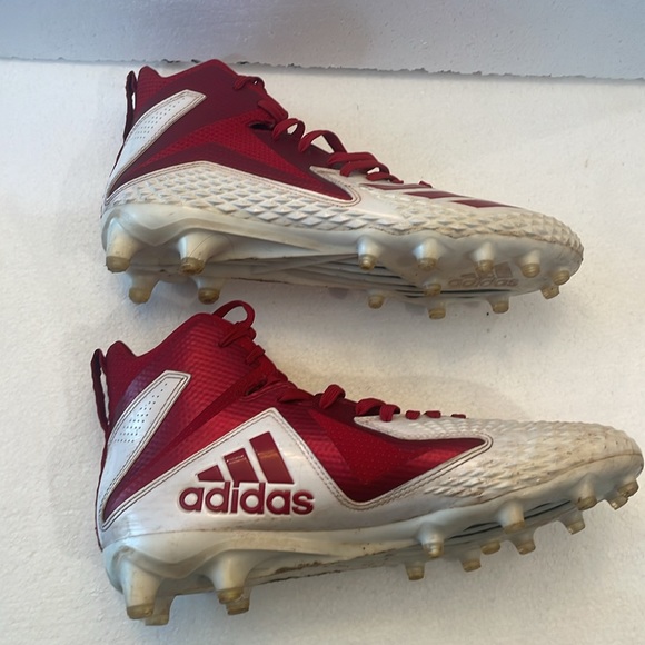 Adidas Freak X carbon mid football cleats athletic shoes red white mens size 9 main image 11